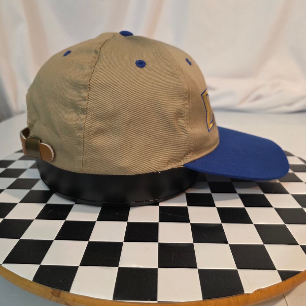 Vintage Sigma Gamma Rho Khaki Blue Greek Letter Strapback Hat OSFA - Picture 4 of 6